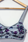 Soutien-gorge d'allaitement gris fleuri (36D) - Maternité seconde main Thyme 