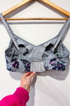 Soutien-gorge d'allaitement gris fleuri (36D) - Maternité seconde main Thyme 