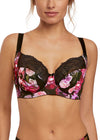 Soutien-gorge noir fleuri (40DDD)-Fantaisie-La Penderie du Paradis 🕊