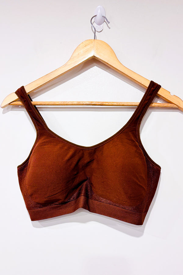 Soutien-gorge rembourré sans armature brun (l)-Truekind-La Penderie du Paradis 🕊