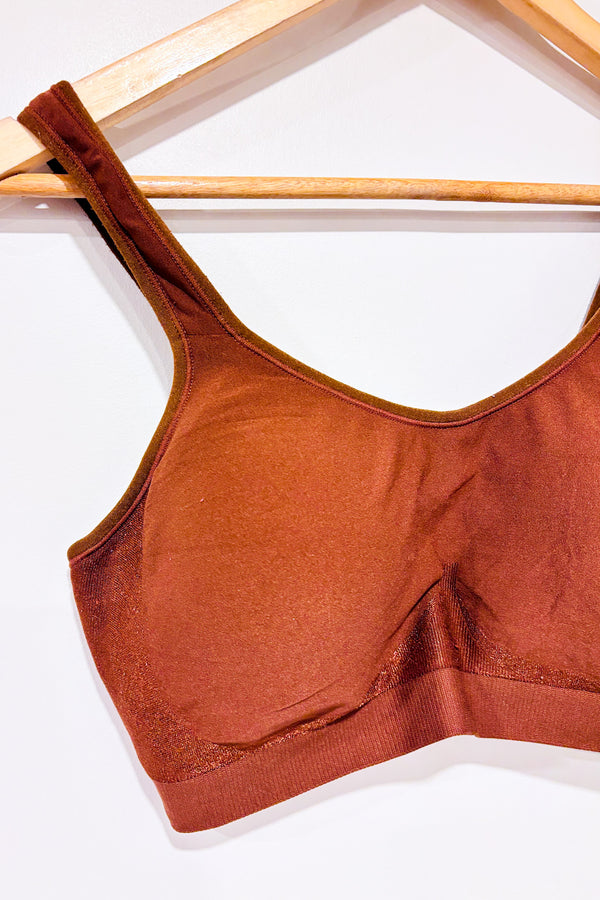 Soutien-gorge rembourré sans armature brun (l)-Truekind-La Penderie du Paradis 🕊