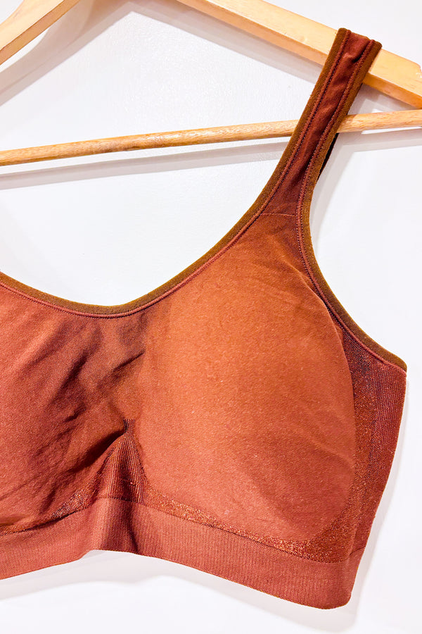 Soutien-gorge rembourré sans armature brun (l)-Truekind-La Penderie du Paradis 🕊
