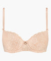 Soutien-gorge rose en dentelle corbeille confort* seconde main - Aubade Paris- La Penderie du Paradis