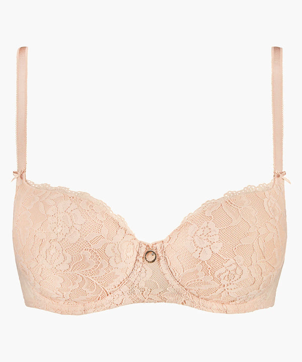 Soutien-gorge rose en dentelle corbeille confort* seconde main - Aubade Paris- La Penderie du Paradis