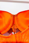 Soutien-gorge orange avec dentelle pigeonnant seconde main - OrangeAngGee- La Penderie du Paradis