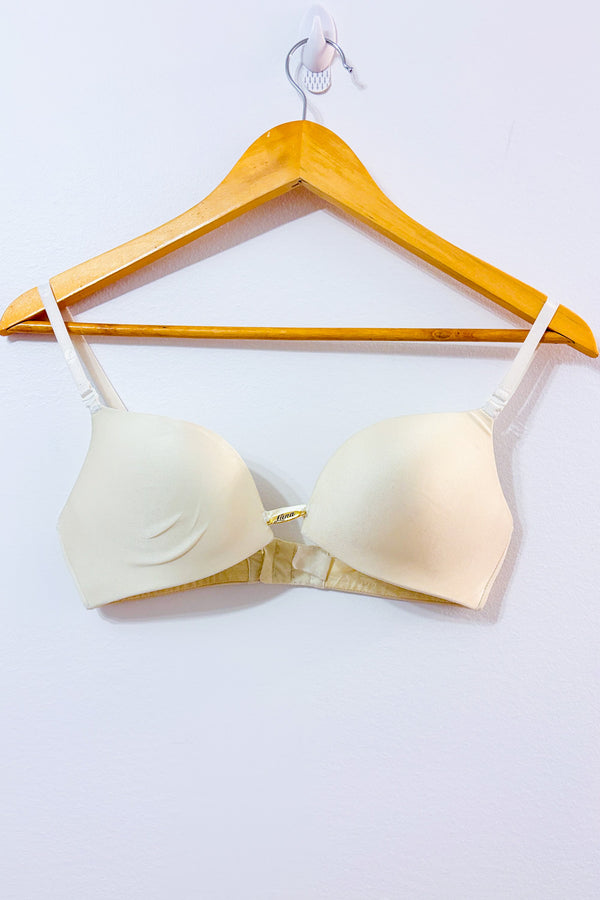 Soutien-gorge crème plongeant pigeonnant seconde main - Luna's- La Penderie du Paradis