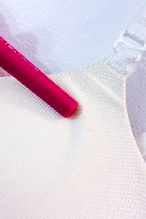 Soutien-gorge crème plongeant pigeonnant seconde main - Luna's- La Penderie du Paradis