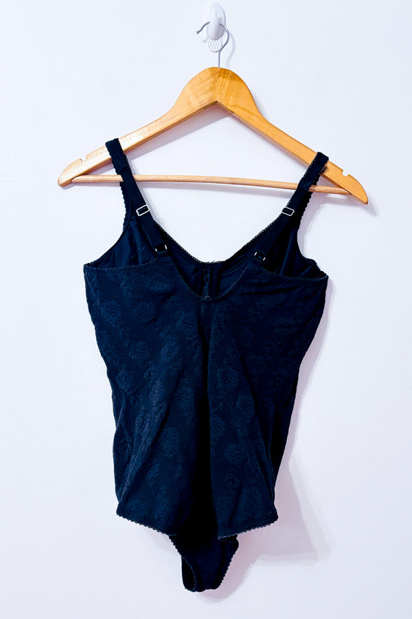 Body gainant noir en dentelle seconde main - Flexees- La Penderie du Paradis