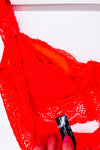 Bralette avec armature rouge en dentelle (m)-Autres-La Penderie du Paradis 🕊