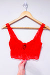 Bralette avec armature rouge en dentelle (m)-Autres-La Penderie du Paradis 🕊