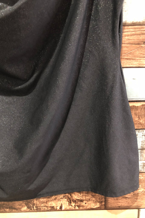 Camisole noire scintillante avec col fluide (xl) seconde main Reitmans   