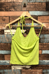 Camisole côtelée jaune néon (l) seconde main Old Navy 