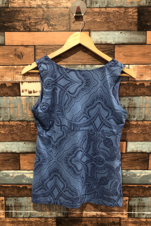 Camisole de sport bleue avec motifs (m) seconde main Patagonia   