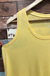 Camisole côtelée jaune (l) seconde main Suzy Shier 