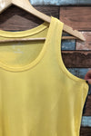 Camisole côtelée jaune (l) seconde main Suzy Shier 