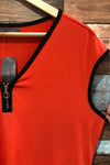 Camisole orange et noire (l) seconde main Suzy Shier 