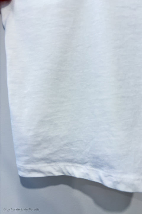 Camisole ample blanche avec broderie sur les bretelles (s) seconde main H&M   