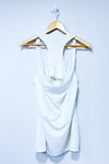 White camisole with flowing collar (m)