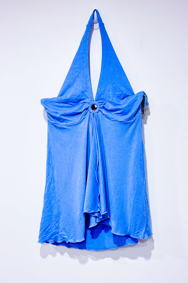 Camisole bleue ouverte devant (m)-La Vie en Rose-La Penderie du Paradis 🕊