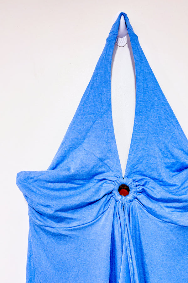 Camisole bleue ouverte devant (m)-La Vie en Rose-La Penderie du Paradis 🕊
