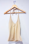 Camisole beige avec attache au cou et top intégré (s)-Jacob Connexion-La Penderie du Paradis 🕊