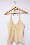 Camisole beige avec attache au cou et top intégré (s)-Jacob Connexion-La Penderie du Paradis 🕊