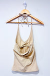 Camisole beige avec attache au cou et top intégré (s)-Jacob Connexion-La Penderie du Paradis 🕊
