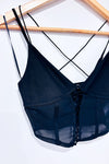 Camisole coupée noire style corset (xs)-Garage-La Penderie du Paradis 🕊