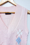Débardeur rose et bleu en tricot (m)-Colori-La Penderie du Paradis 🕊