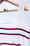 Camisole blanche avec rayures bleues et rouges (l)-Simons-La Penderie du Paradis 🕊