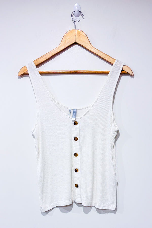 Camisole beige côtelée (s)-Simons-La Penderie du Paradis 🕊