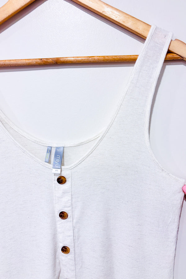 Camisole beige côtelée (s)-Simons-La Penderie du Paradis 🕊