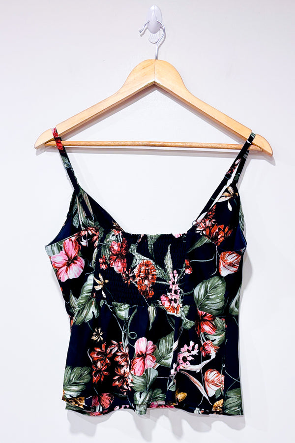 Camisole fluide bleue fleurie (l)-Guess-La Penderie du Paradis 🕊