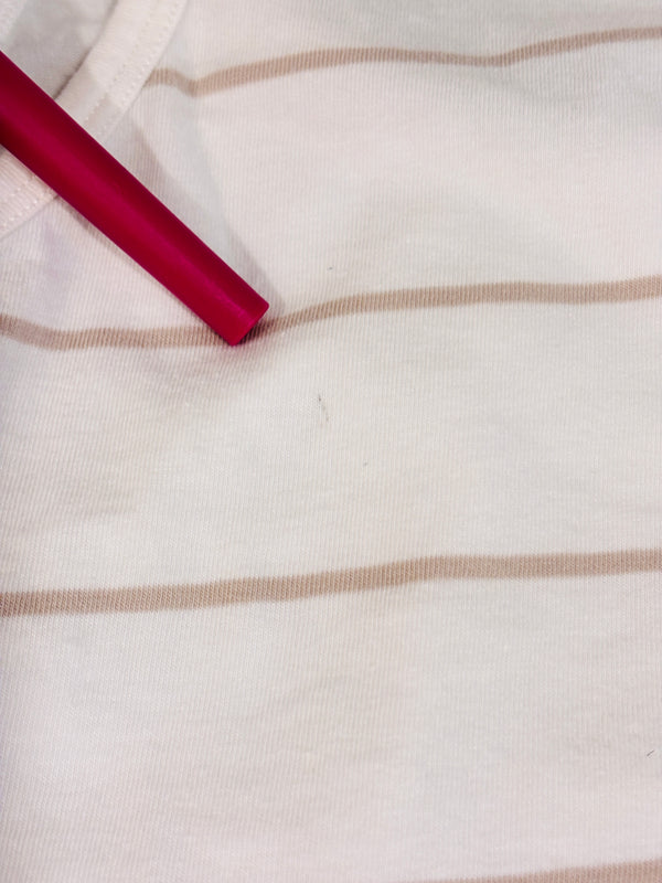 Camisole blanche et beige rayée (s)-Lolë-La Penderie du Paradis 🕊