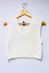 Débardeur crème en tricot (s)-H&M-La Penderie du Paradis 🕊