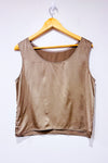 Camisole taupe satinée (l)-Autres-La Penderie du Paradis 🕊