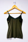 Camisole kaki basic avec dentelle (xs) seconde main - RW&CO.- La Penderie du Paradis