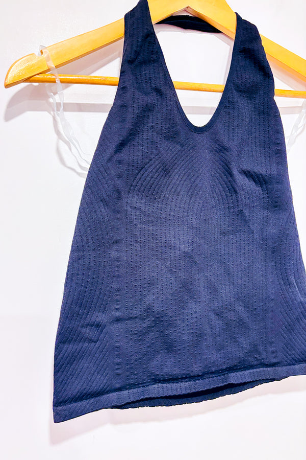 Camisole noire extensible à haut licou seconde main - Lily Morgan- La Penderie du Paradis