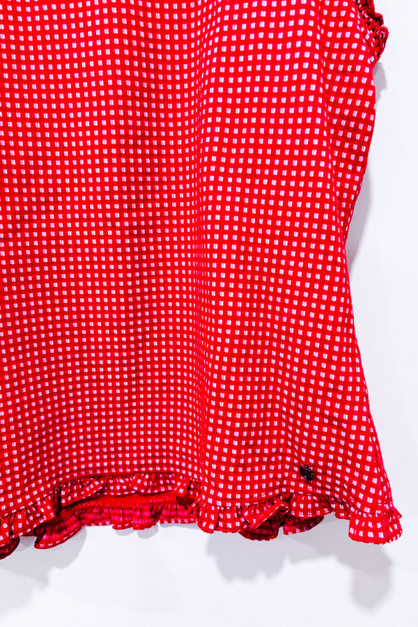 Haut rouge à carreaux* seconde main - Guess- La Penderie du Paradis