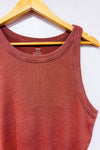 Camisole côtelée taupe seconde main - Aerie- La Penderie du Paradis
