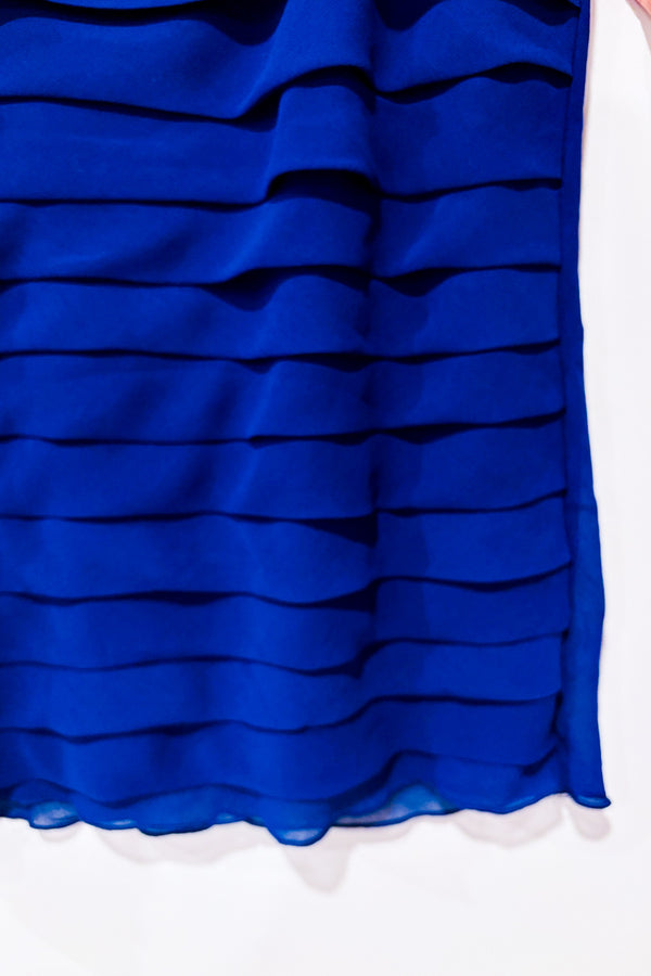 Camisole indigo à volants seconde main - Design History- La Penderie du Paradis