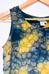 Camisole verte à motifs seconde main - Simply Silk- La Penderie du Paradis