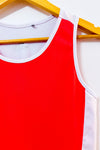 Camisole de golf corail et blanche seconde main - NVO Sport- La Penderie du Paradis