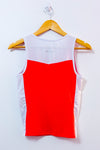 Camisole de golf corail et blanche seconde main - NVO Sport- La Penderie du Paradis