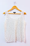 Camisole crème à paillettes seconde main - Proportion Petite / Conrad C- La Penderie du Paradis
