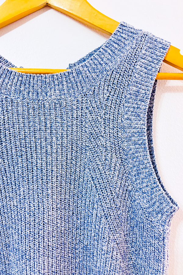 Haut en maille tricotée mauve* seconde main - Mango- La Penderie du Paradis