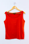 Camisole basique orange seconde main - Jones New York- La Penderie du Paradis