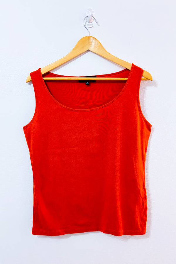 Camisole basique orange seconde main - Jones New York- La Penderie du Paradis