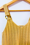 Camisole beige en tricot avec anneau écaille seconde main - Hippie Rose- La Penderie du Paradis