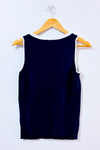 Camisole marine et blanche seconde main - Jacob- La Penderie du Paradis